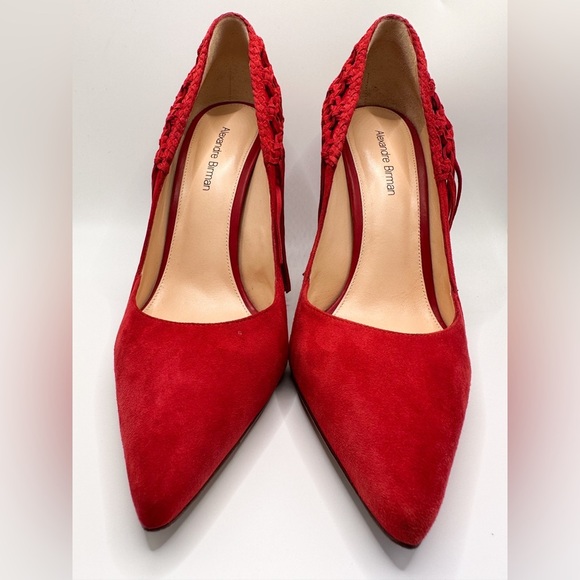 ALEXANDRE BIRMAN SUEDE FRINGE HEELS 38 - Picture 3 of 11